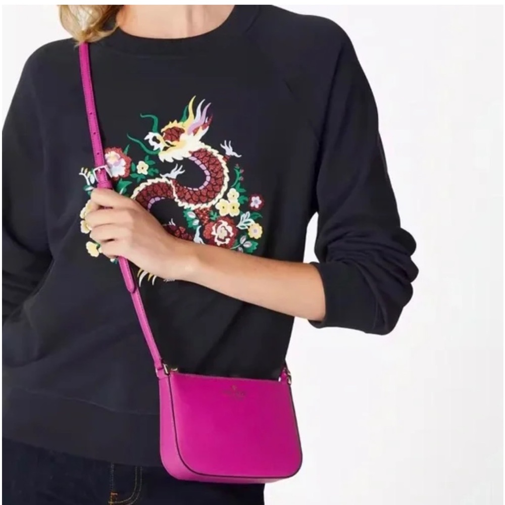 Kate Spade Schuyler Small Crossbody Baja Rose | hot pink fuchsia mini